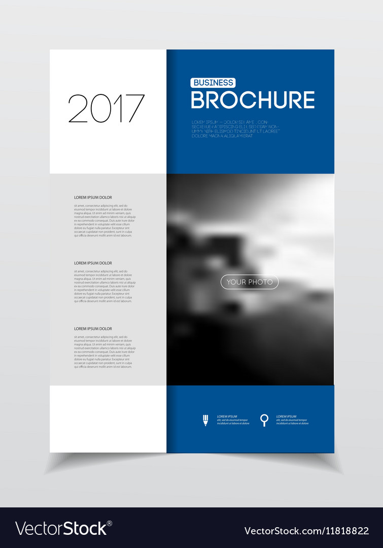 annual report brochure with text a4 size c vector image c vector size