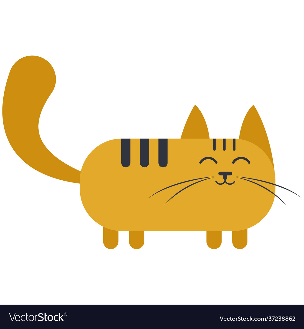 Cat Isolated Cute Character Royalty Free Vector Image Cat Isolated Cute Character Royalty Free Vector Image