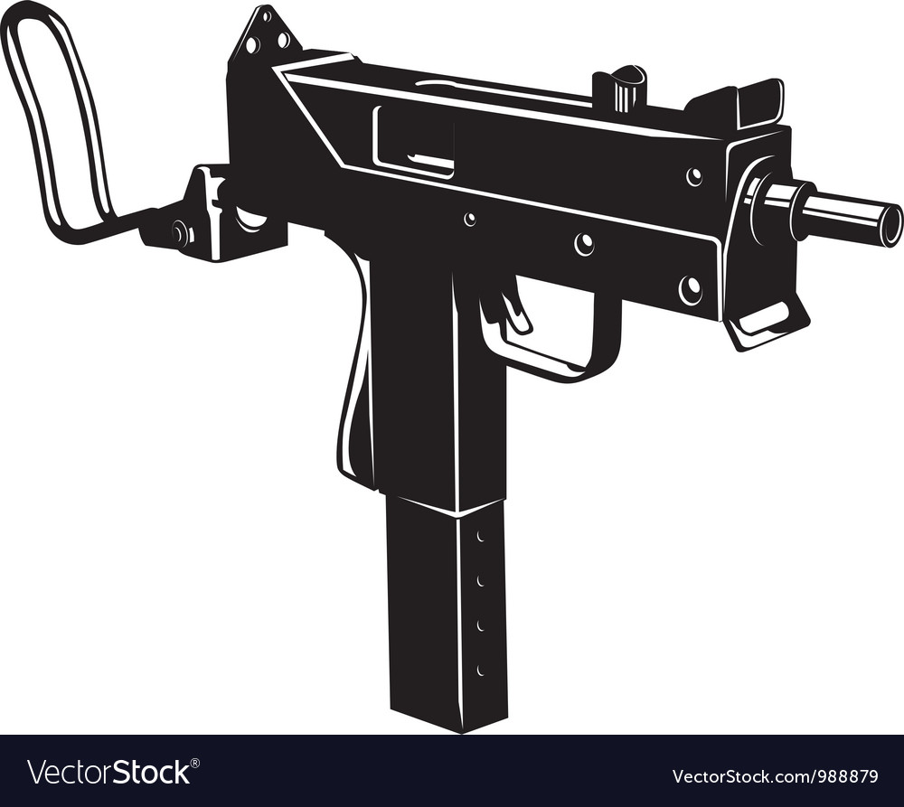 Machine gun Royalty Free Vector Image VectorStock