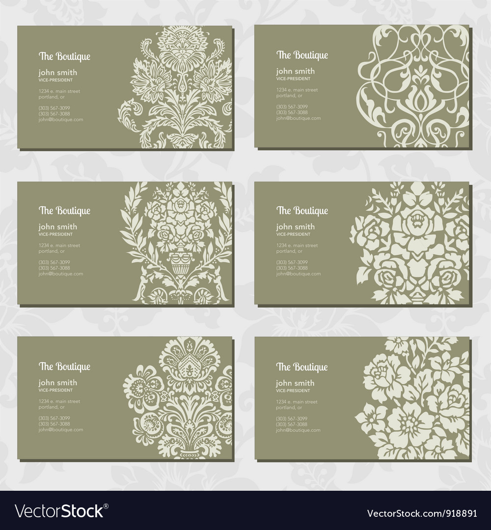 vintage business card
