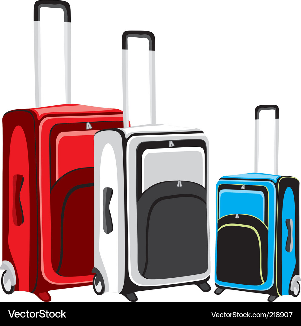 Luggage Royalty Free Vector Image VectorStock