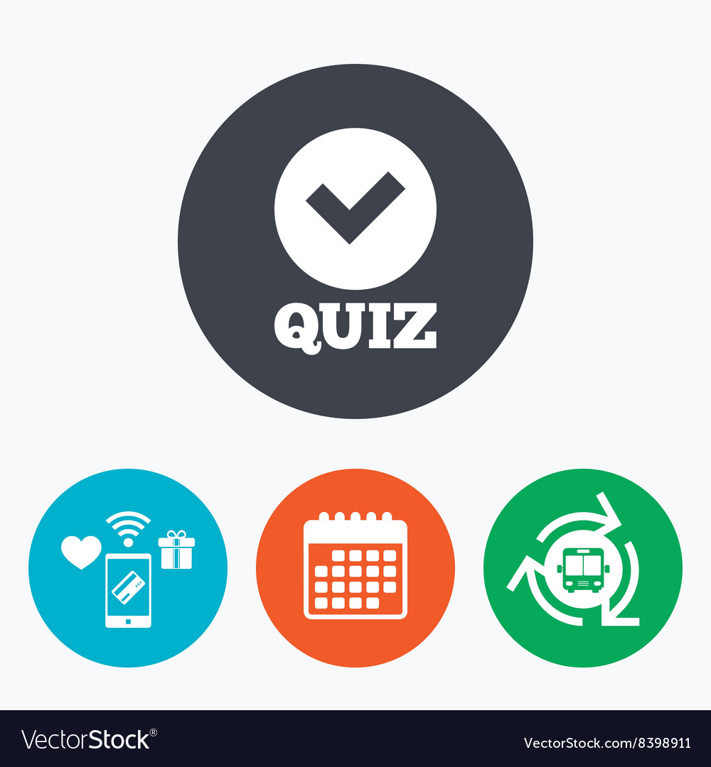 Download Quiz sign icon Questions and answers game Vector Image