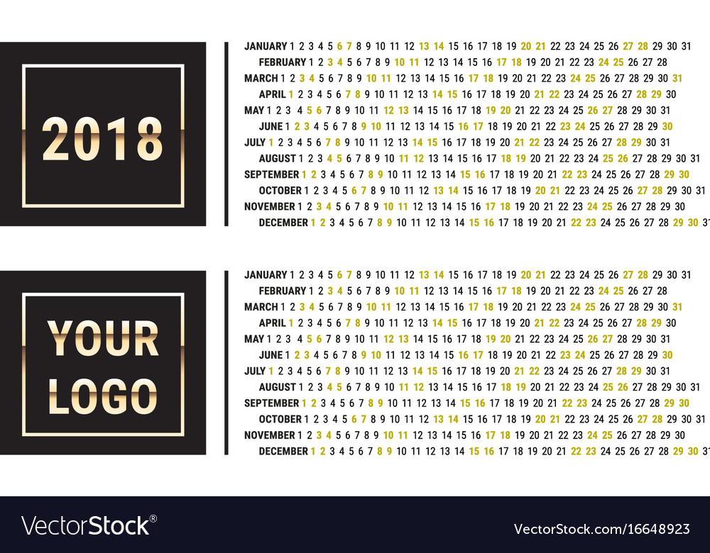 2018 planner calendar