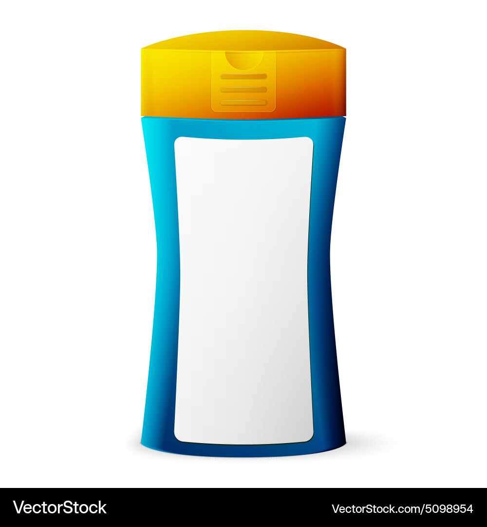 Shampoo bottle template for your design Royalty Free Vector