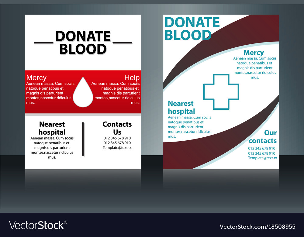 Health Care And Medical Poster Brochure Flyer Vector Image Health Care And Medical Poster Brochure Flyer Vector Image