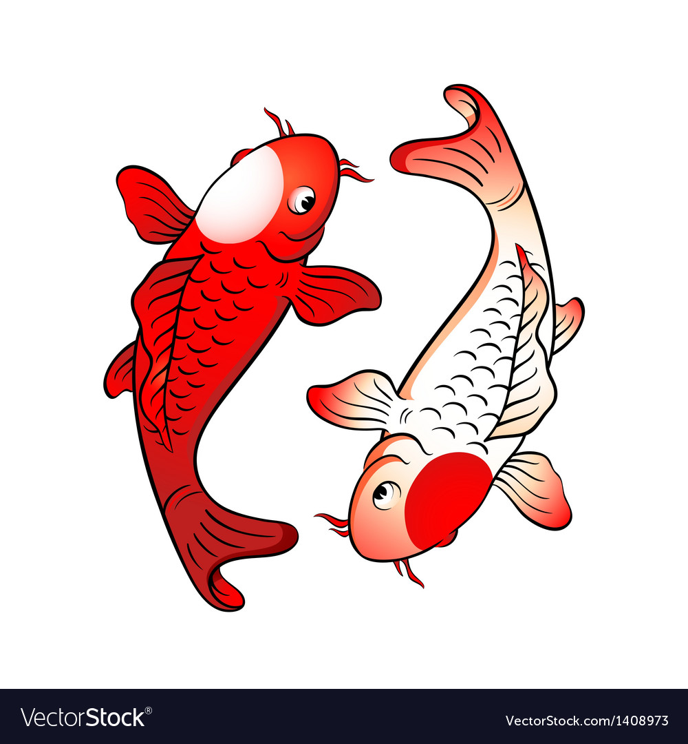 Download Fish yin yang Royalty Free Vector Image - VectorStock