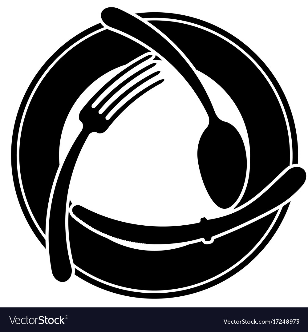Abstract logo of a cafe or restaurant a spoon a Vector Image Abstract logo of a cafe or restaurant a spoon a Vector Image