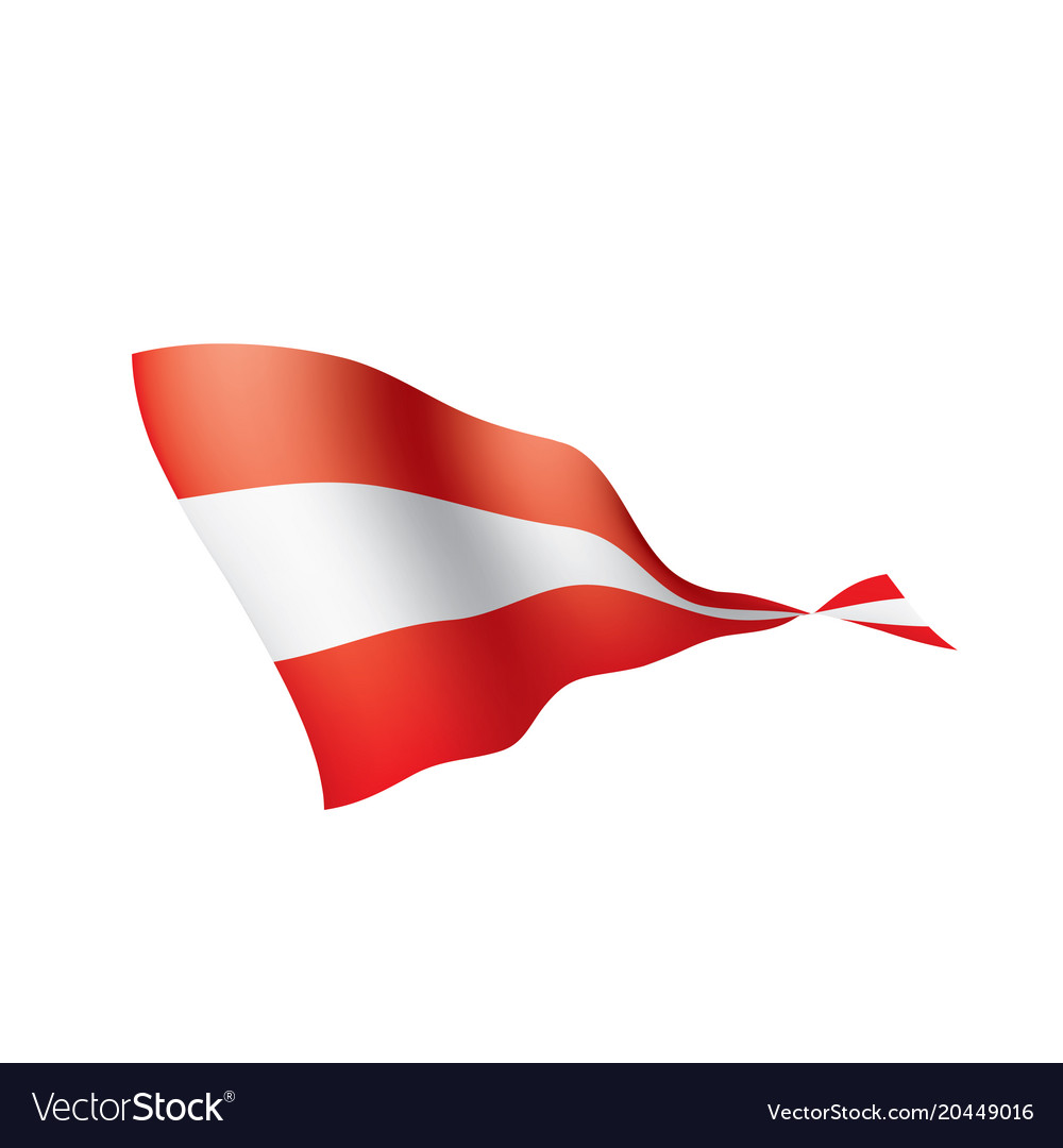 austria flag royalty free vector image vectorstock