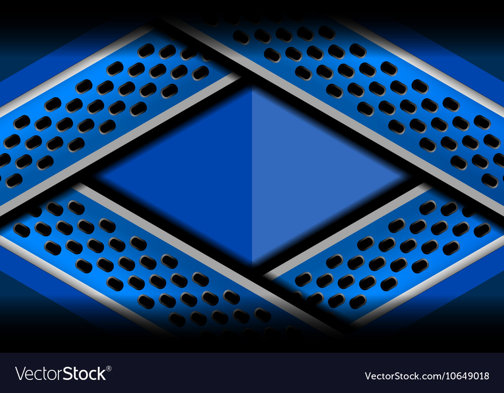 Abstract background blue metallic Royalty Free Vector Image