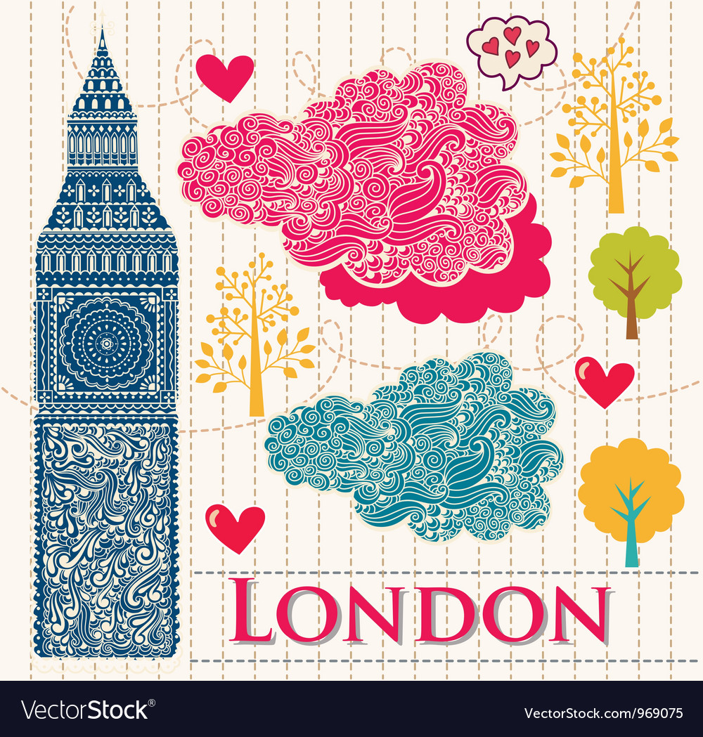 London Background Royalty Free Vector Image VectorStock