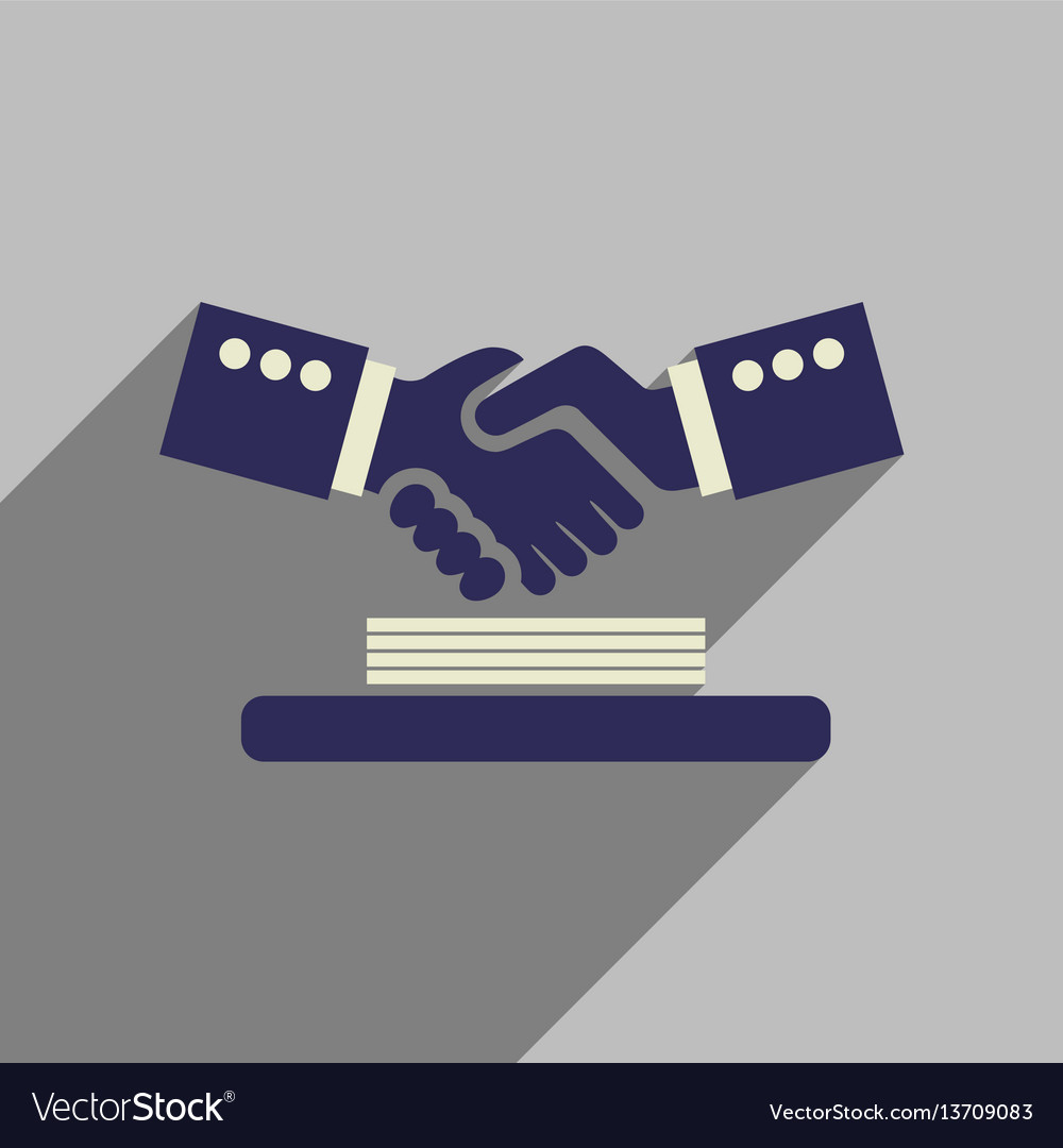 Business Flat Icon Handshake