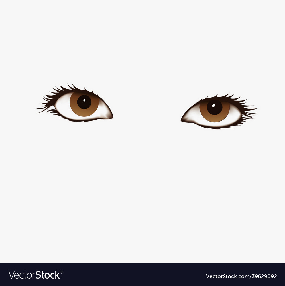 Beautiful and sparkling eyes in format Royalty Free Vector