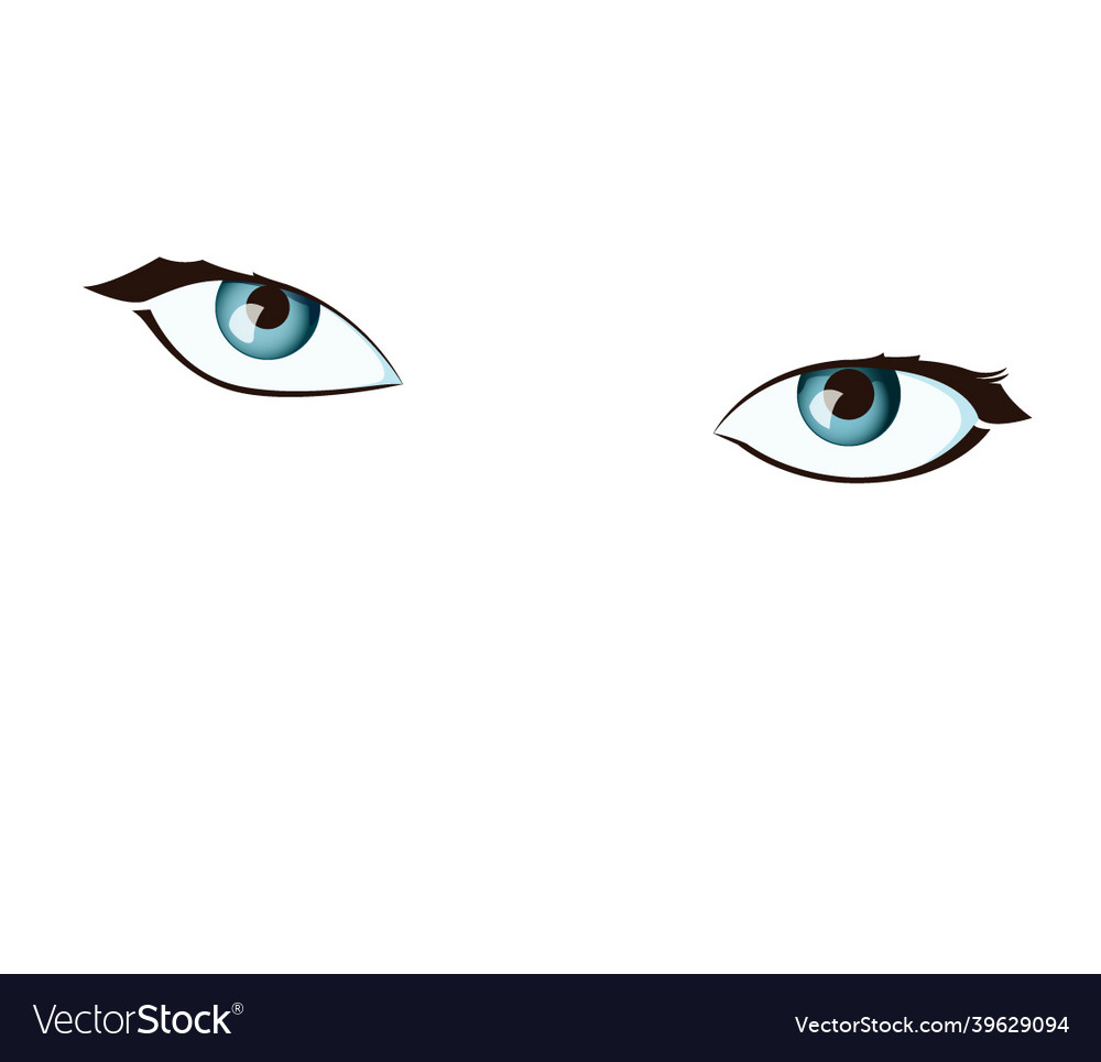 Beautiful and sparkling eyes in format Royalty Free Vector