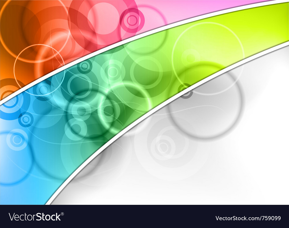 Color corner on the abstract background Royalty Free Vector