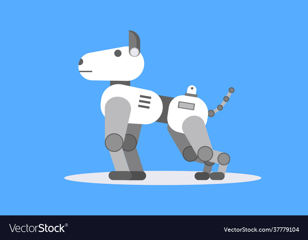 Electronic pet robot puppy modern kids toy Vector Image