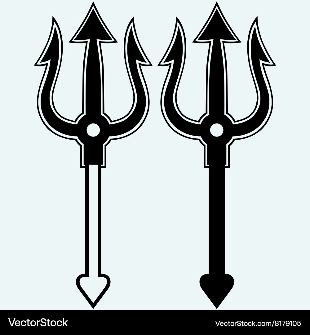 Trident symbol Royalty Free Vector Image - VectorStock