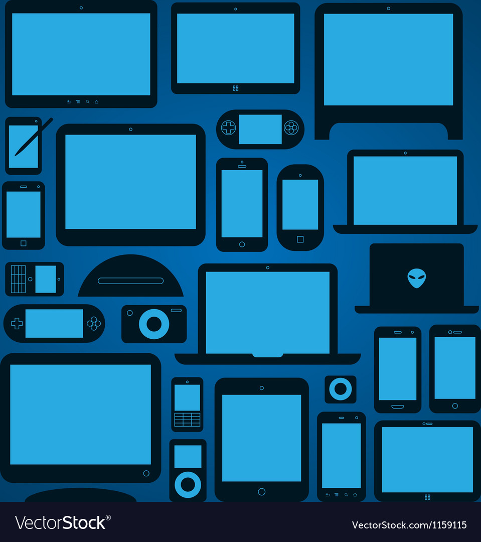 Mobile Devices Royalty Free Vector Image - VectorStock