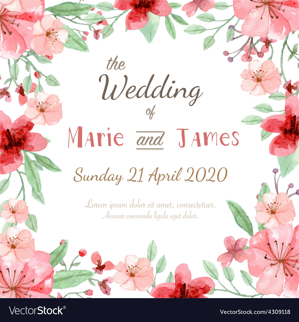 Luxury 33 Flower Card Invitation