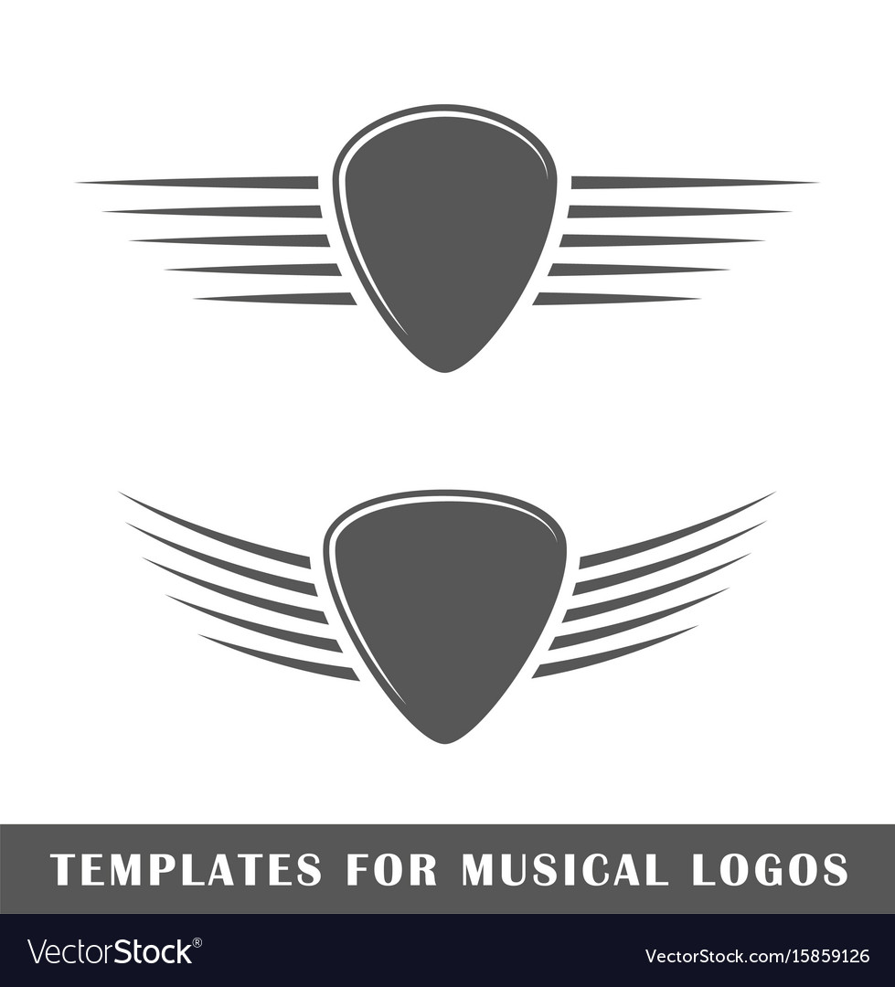Templates for music labels Royalty Free Vector Image