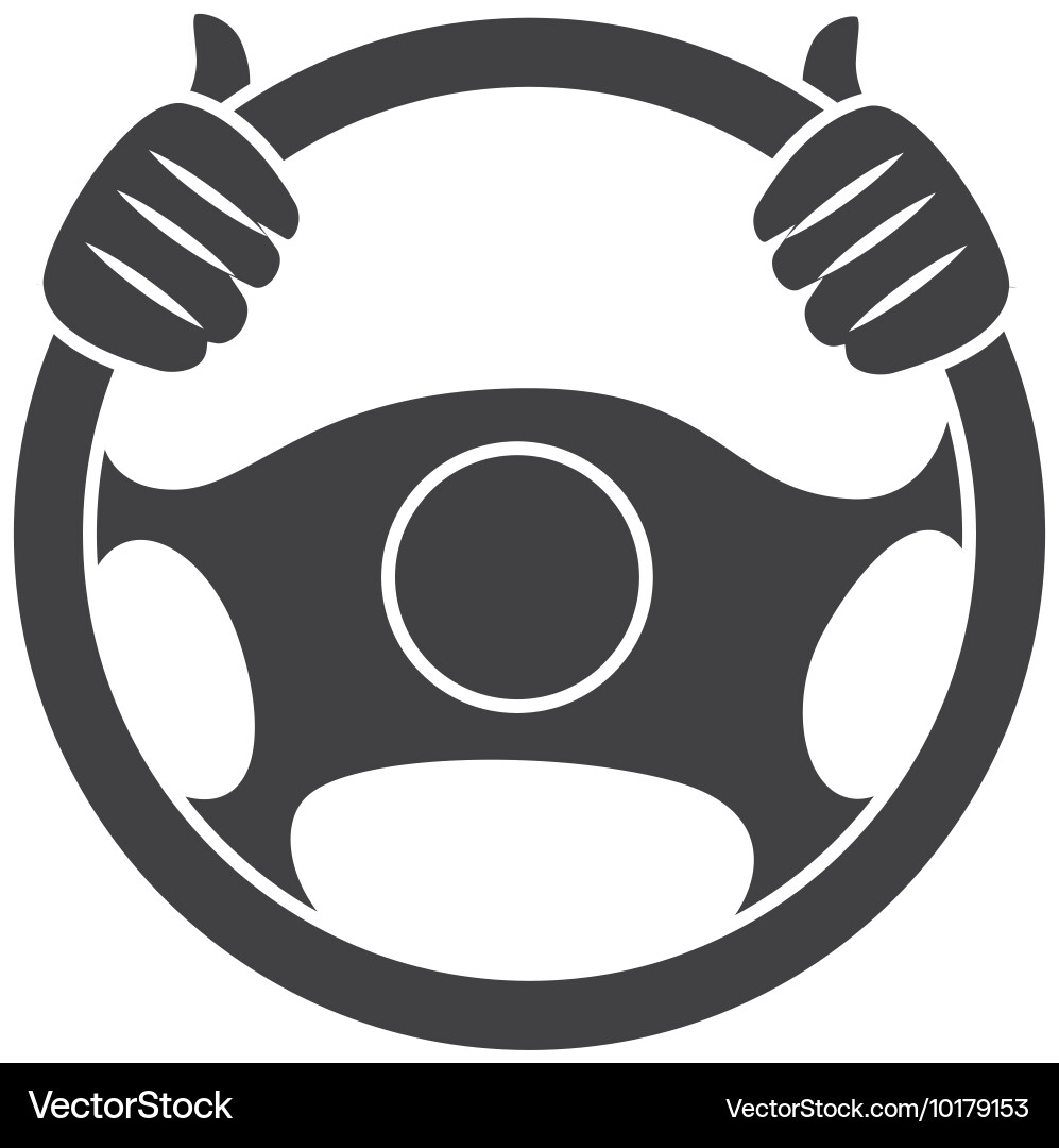 Car steering wheel icon Royalty Free Vector Image