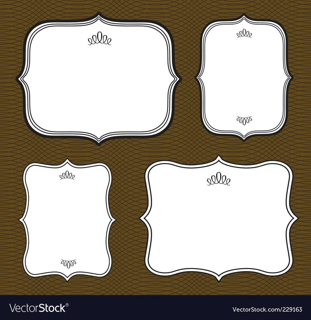 Curved Frame Set Royalty Free Vector Image Vectorstock - Curved Frame Set Vector Image curved frame set royalty free vector image vectorstock - curved frame set vector image