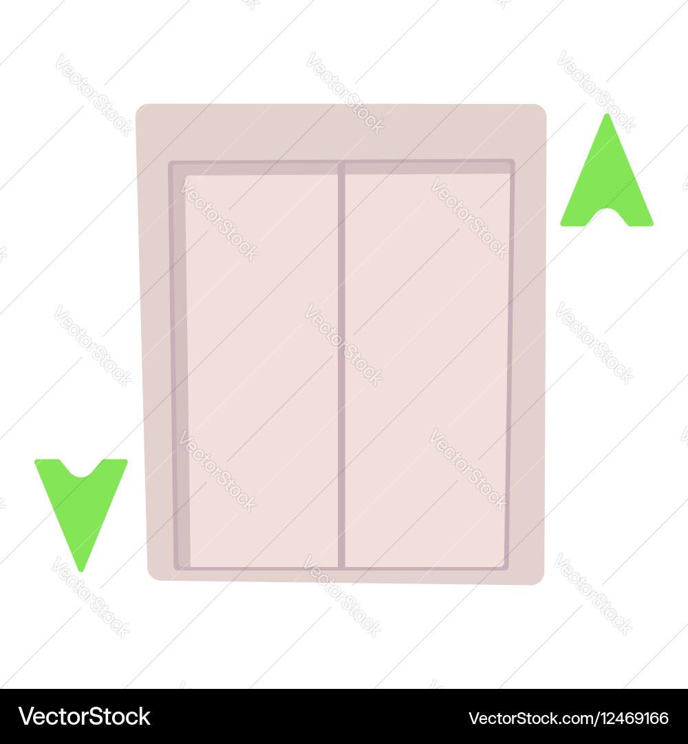 Lift icon cartoon style Royalty Free Vector Image
