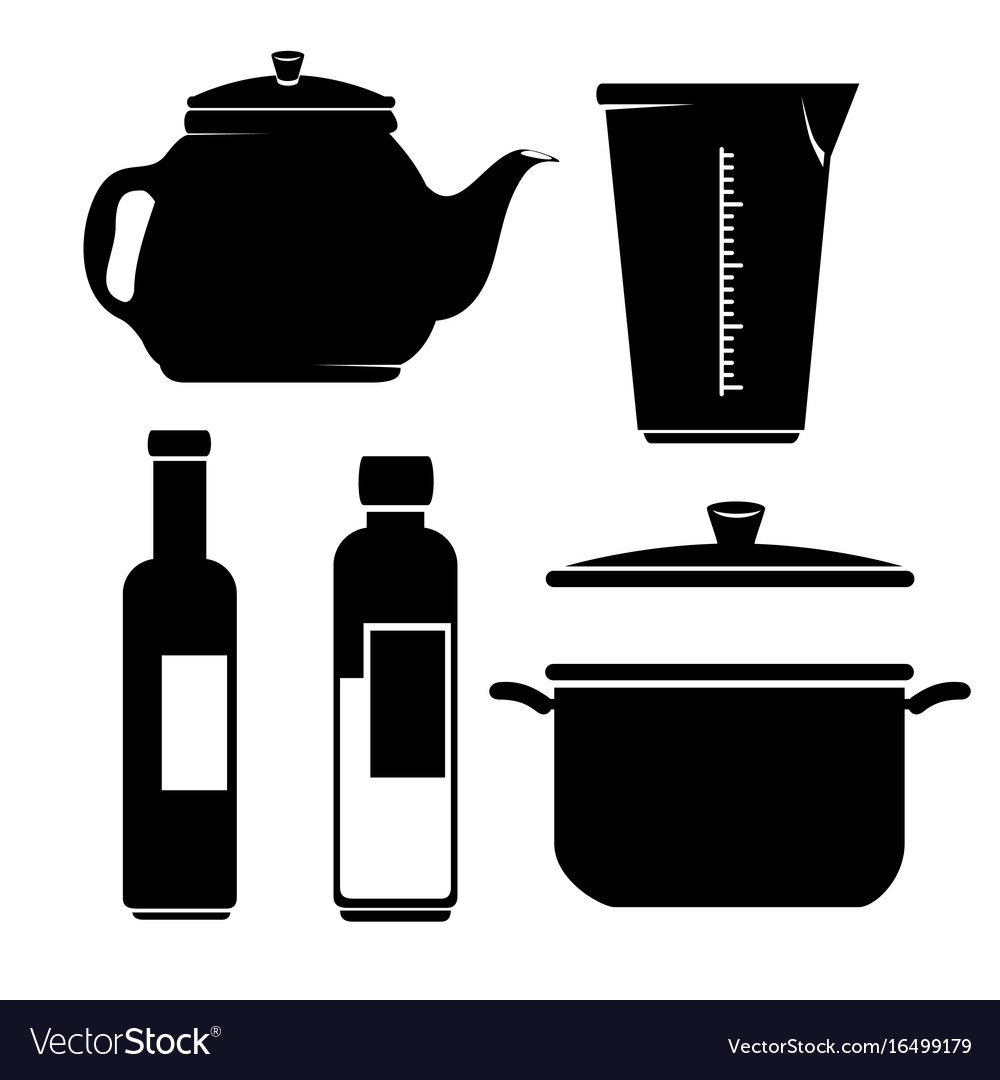 Kitchen Utensils Icon Set Royalty Free Vector Image