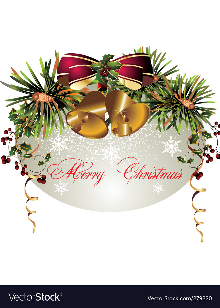 Christmas decorations background Royalty Free Vector Image