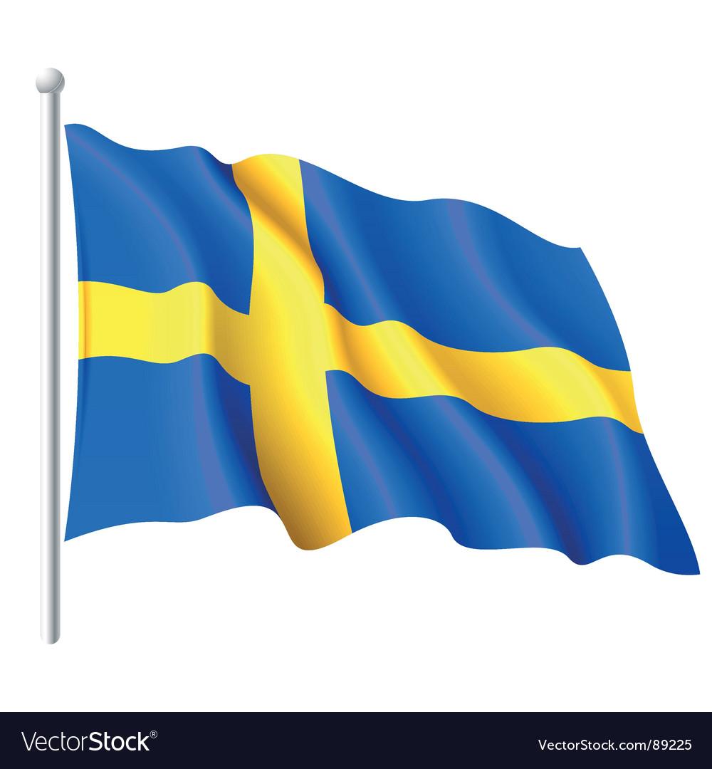 Flag of Sweden Royalty Free Vector Image - VectorStock