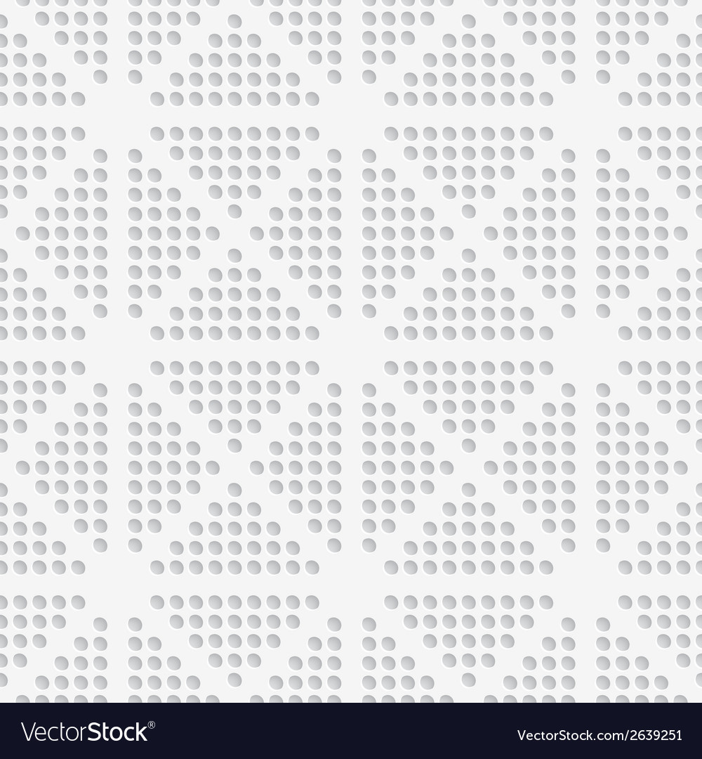 White dots perforated seamless Royalty Free Vector Image