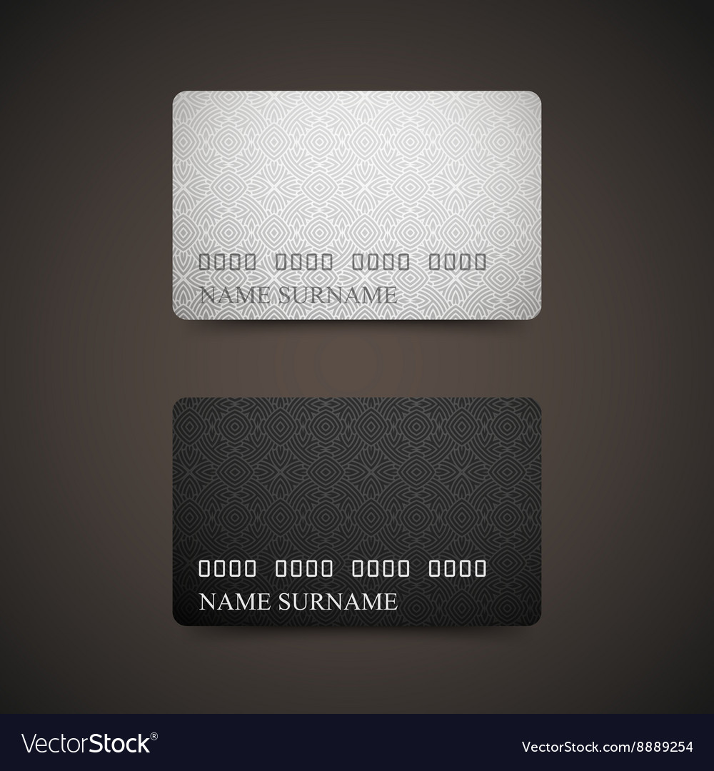 credit card design template