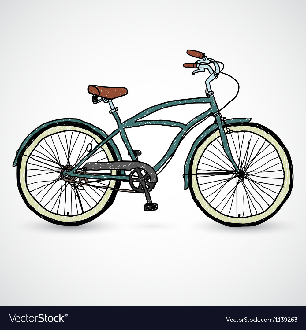 Download Vintage bicycle - Royalty Free Vector Image - VectorStock