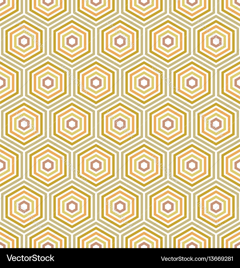 Seamless abstract pattern with hexagons Royalty Free Vector