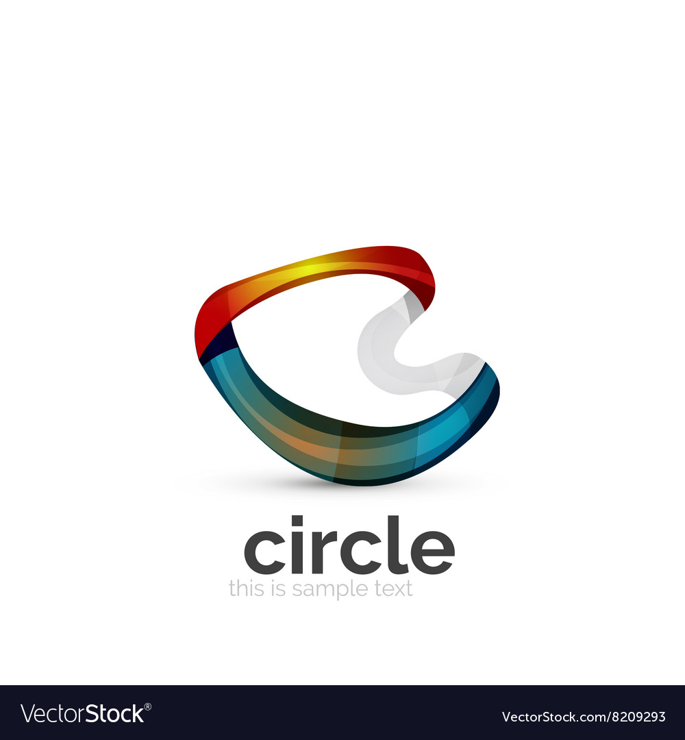 round logo template