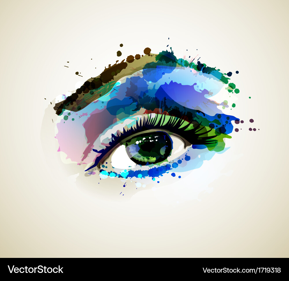 Woman eye Royalty Free Vector Image VectorStock