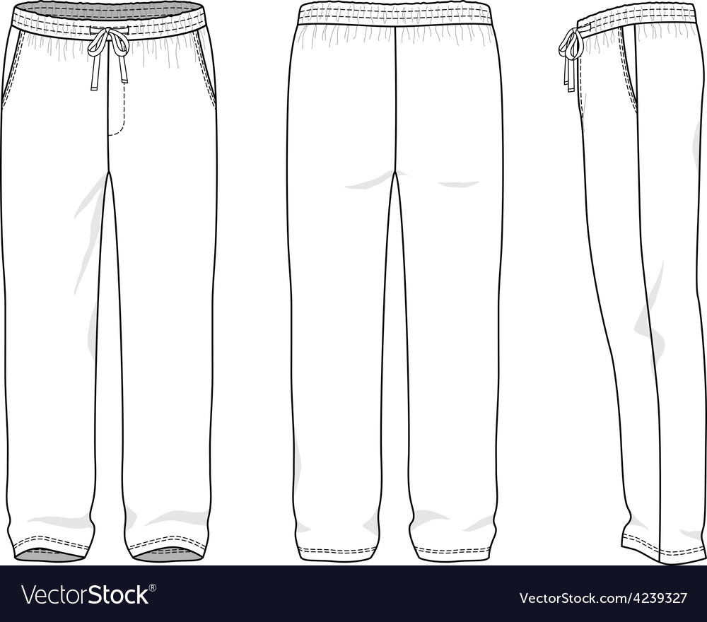 Blank Sweatpants Template Blank Sweatpants Template