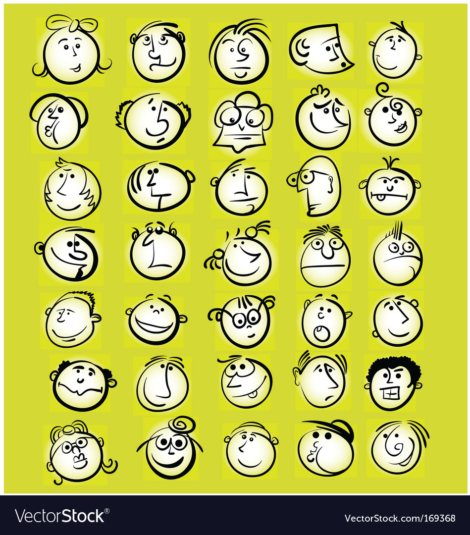Worksheets Emotion Faces emotion faces royalty free vector image vectorstock image
