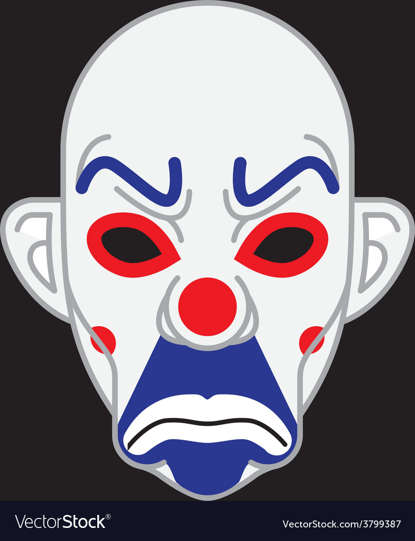 Joker Mask Royalty Free Vector Image VectorStock
