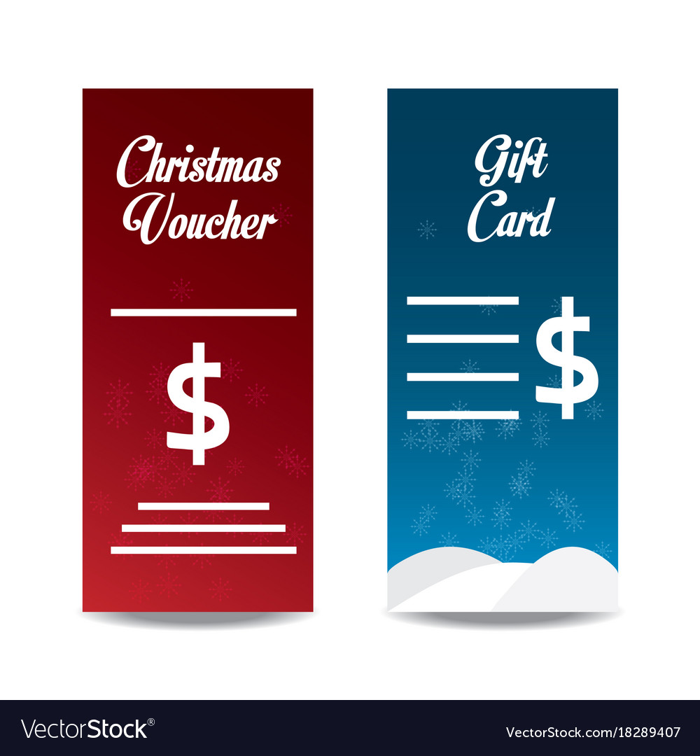christmas voucher design royalty free vector image free voucher design