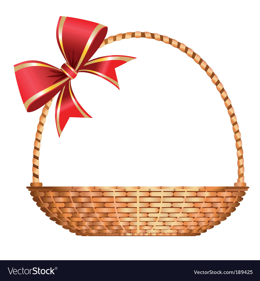 Gift basket Royalty Free Vector Image - VectorStock