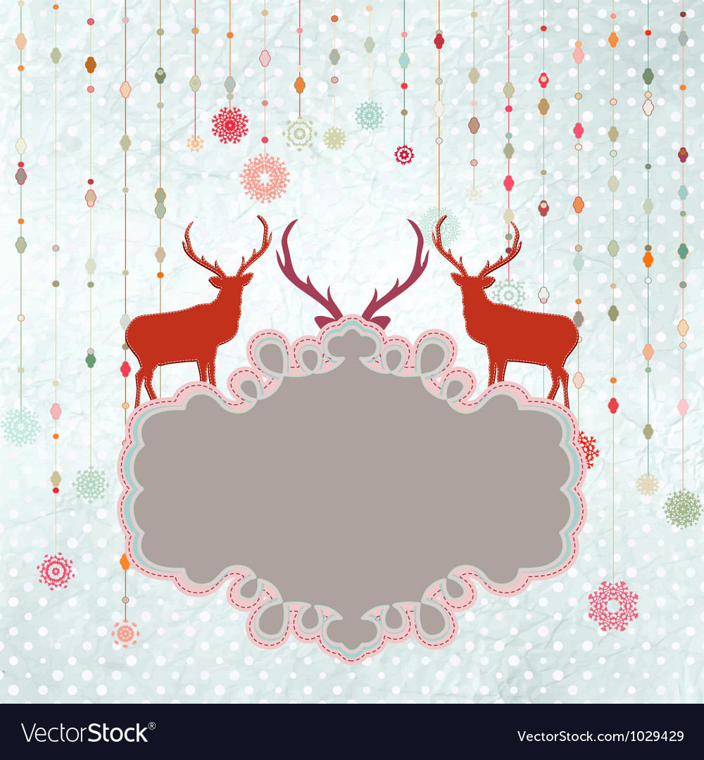 christmas invitation vector