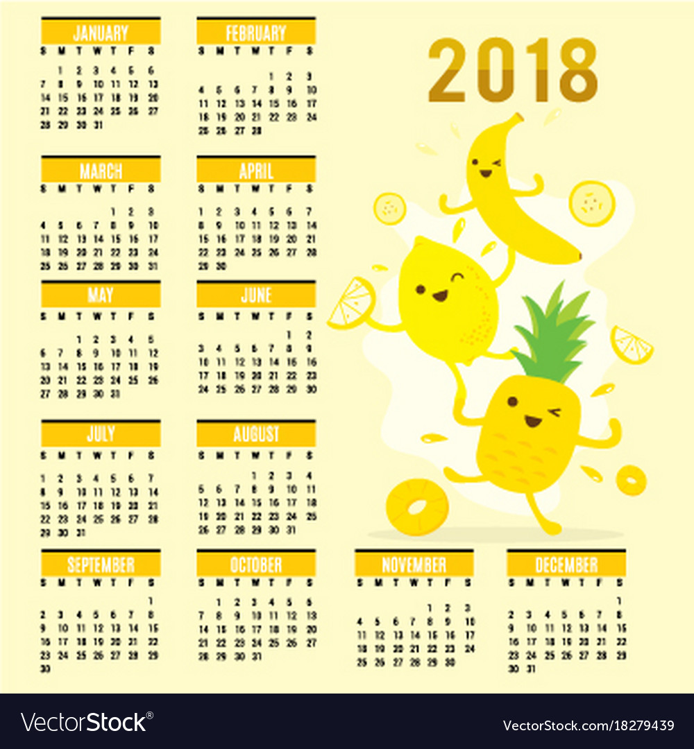 2018 planner calendar