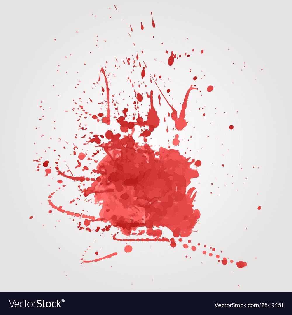 Blood splatter Royalty Free Vector Image - VectorStock