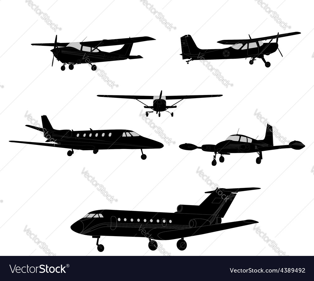 Airplanes Royalty Free Vector Image - VectorStock