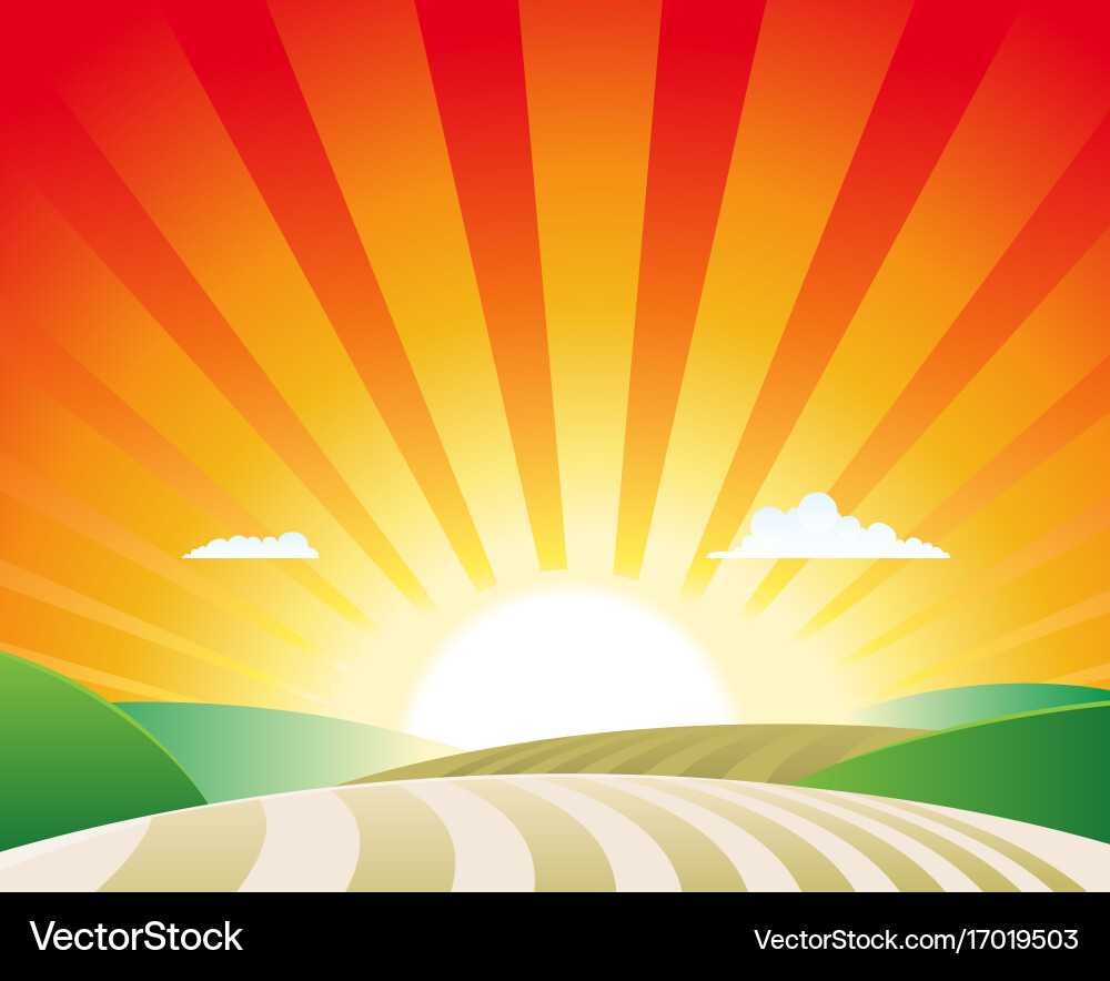 Agriculture landscape Royalty Free Vector Image