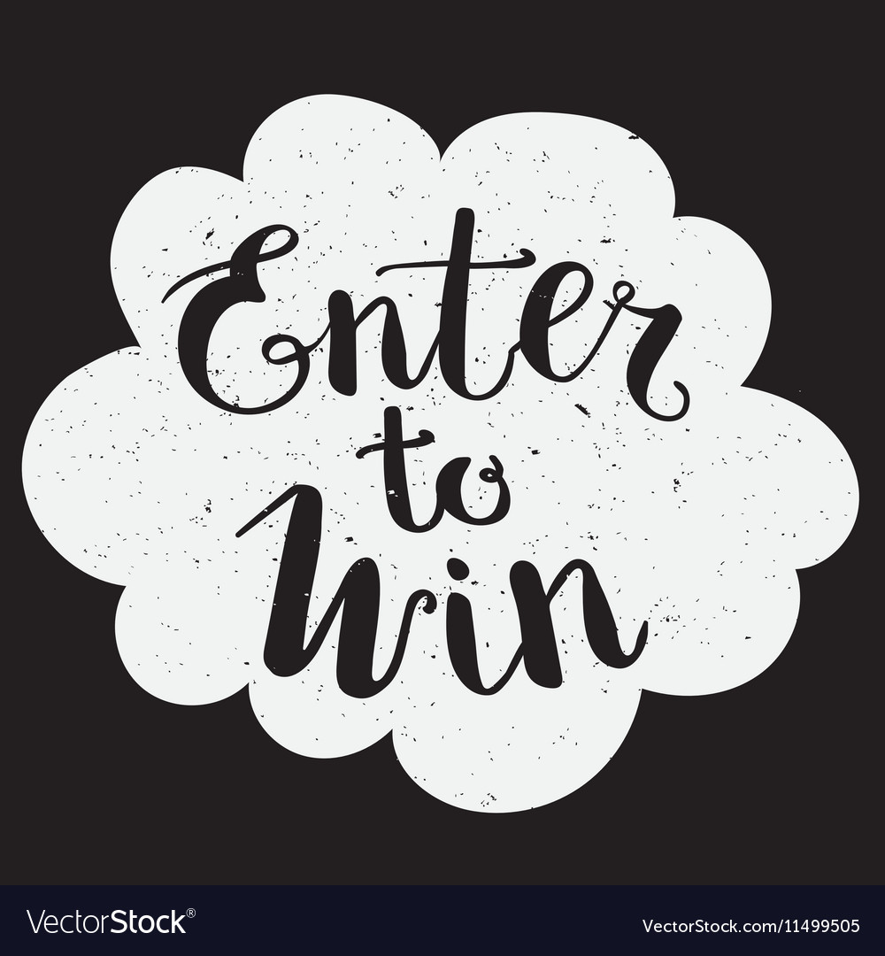 enter to win sign
