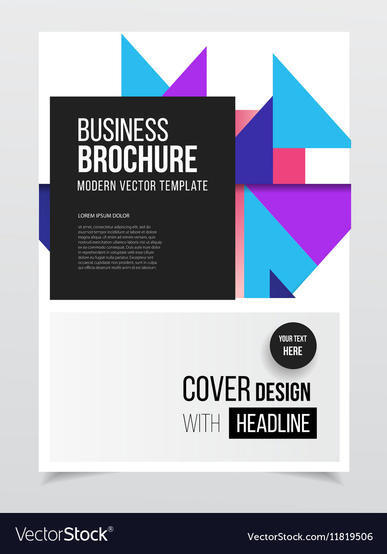 annual report brochure with text a4 size c vector image c vector size
