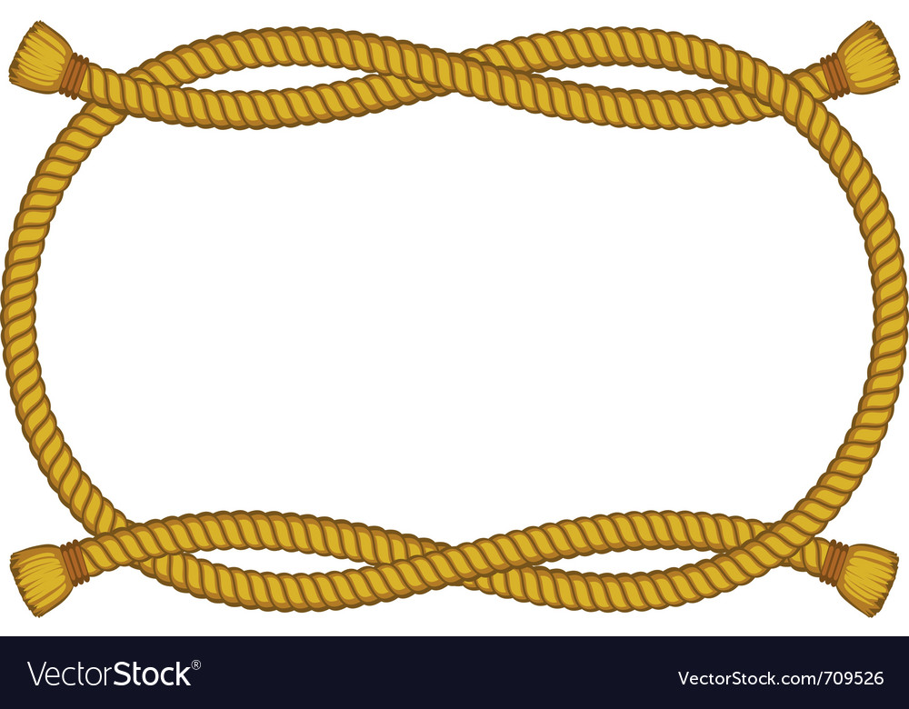 Rope frame Royalty Free Vector Image - VectorStock