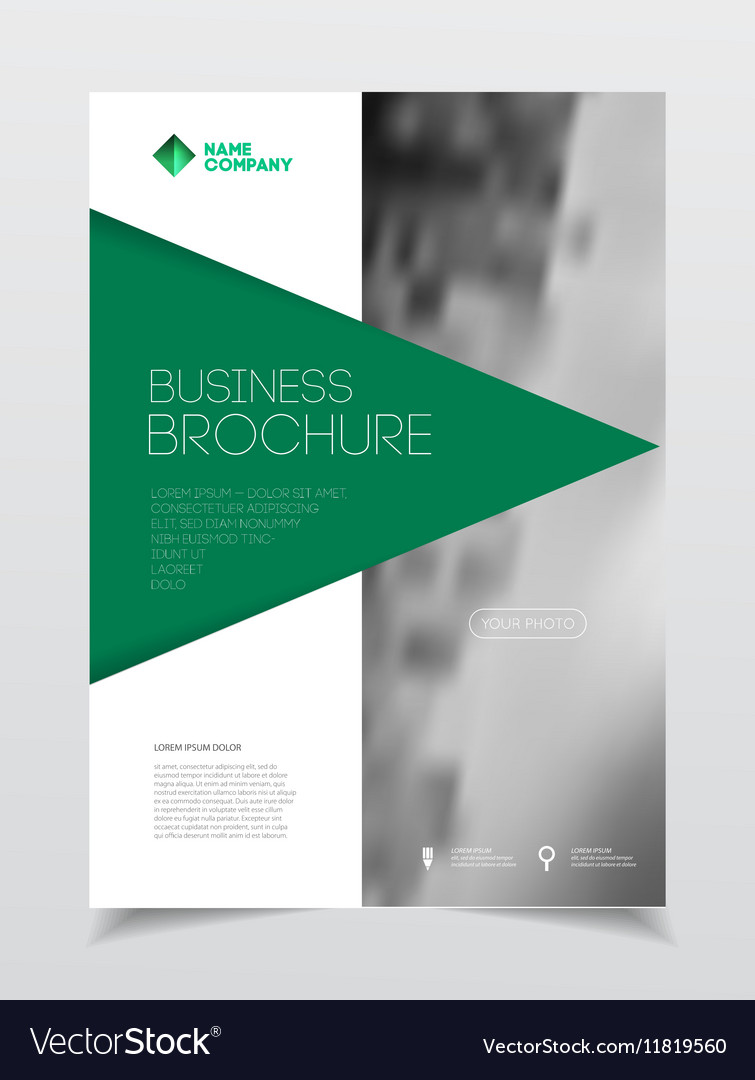 annual report brochure with text a4 size c vector image c vector size