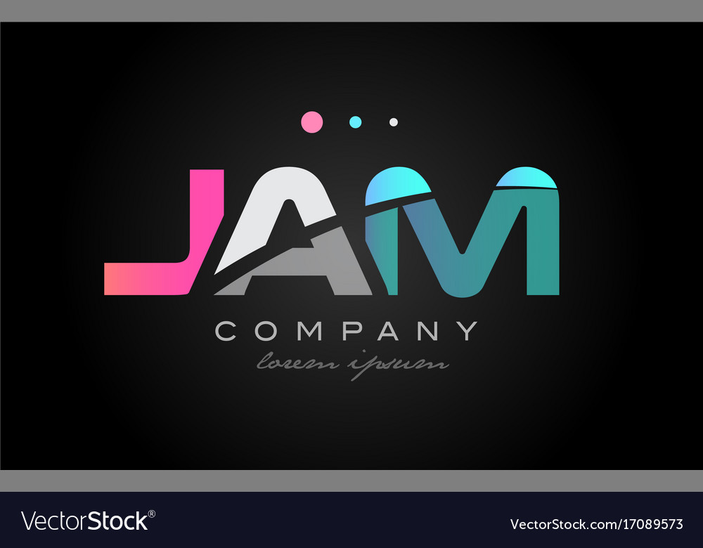 Jam j a m three letter logo icon design Royalty Free Vector Jam j a m three letter logo icon design Royalty Free Vector